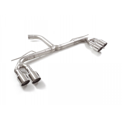 Silencioso trasero doble en acero inox grupo N con salidas redondas 2 / 102 mm Sport Line
 Línea con diámetro mejorado 60 mm </p