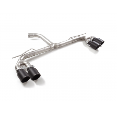 Tramo trasero grupo N dobles en acero inox con salidas redonda 2x102 mm Sport Line Black asimetricas</p>
 Línea con diámetro mej