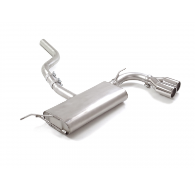 Silencioso trasero en acero inox con salidas redondas 2x80 mm asimetricas
 Línea con diámetro mejorado 60 mm </p>
 
 CON HOMOLOG