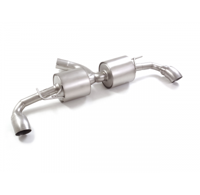 Silencioso trasero doble en acero inox con salidas redondas 90 mm 
 Línea con diámetro mejorado 70 mm
 
 CON HOMOLOGACION Toyota