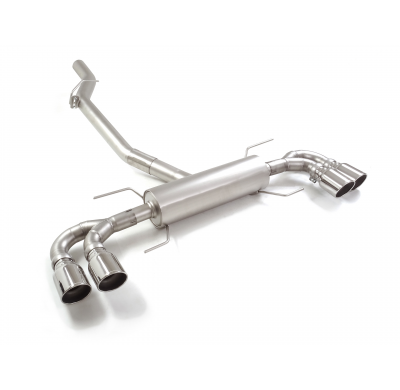 Silencioso trasero doble en acero inox con salidas redondas 2 / 102 mm Sport Line
 Línea con diámetro mejorado 76 mm
 
 CON HOMO