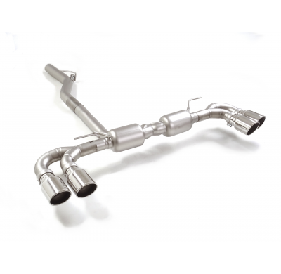 Silencioso trasero doble en acero inox con salidas redondas 2 / 102 mm Sport Line
 Solo para versión sin SCR / AdBlue
 Línea con