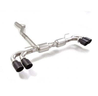 Silencioso trasero doble en acero inox con salidas redondas 102 mm Sport Line Black  
 Solo para versión sin SCR / AdBlue
 Línea