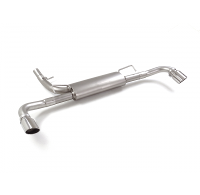 Silencioso trasero doble en acero inox con salidas redondas 95 mm Sport Line</p>
 Línea con diámetro mejorado 60 mm </p>
 
 CON
