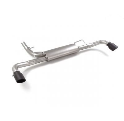 Silencioso trasero doble en acero inox con salidas redondas 95 mm Sport Line Black</p>
 Línea con diámetro mejorado 60 mm </p>