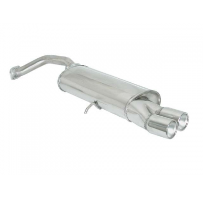 Escape Trasero Acero Inox Salidas Redondas 2x80 Mm
  Alfa Romeo 166 2.0 T.S. (110 / 114kw) 10/1998>> Ragazzon