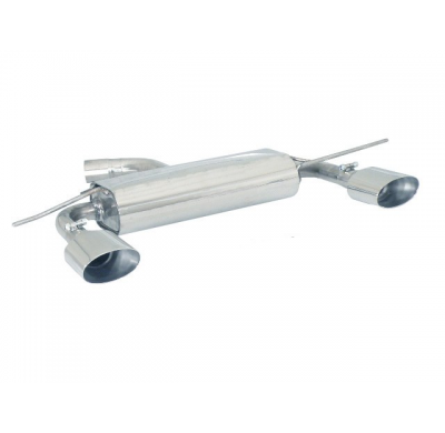 Escape Trasero Doble Acero Inox Salidas Ovaladas 135x90 Mm - Modificación Del Parachoques Original
  Audi A3 (Typ 8p) 2003>>