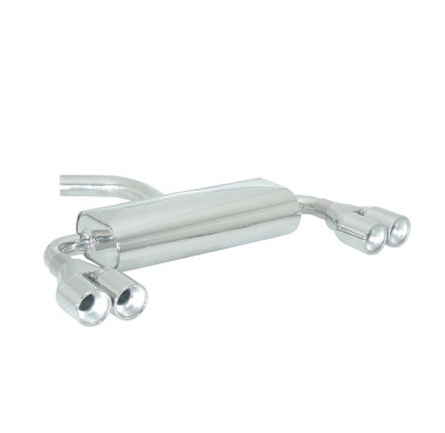 Escape Trasero Doble Acero Inox Salidas Redondas 2x80 Mm - Modificación Del Parachoques Original
  Audi A3 (Typ 8p) 2003>>20