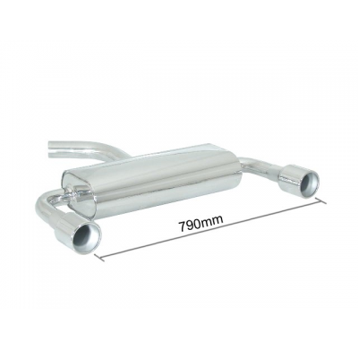 Escape Trasero Doble Acero Inox Salidas Redondas 102 Mm
  Volkswagen Golf Mk5 2.0 Turbo Fsi Gti (147/169kw) 11/2003>> Ragazz