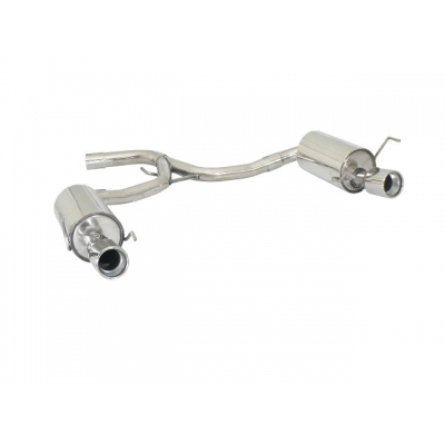 Escape Trasero Doble Acero Inox Salidas Redondas 90 Mm - Modificación Del Parachoques Original
  Alfa Romeo 159 1.9jtdm (88/