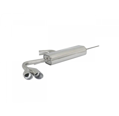 Escape Trasero Acero Inox Salidas Redondas 2x80 Mm Sport Line Asimetricas
  Audi Tt (Typ 8j) 2006>>2014 Coupè 1.8tfsi (118kw