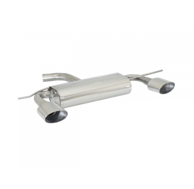 Escape Trasero Doble Acero Inox Salidas Ovaladas 135x90 Mm - Modificación Del Parachoques Original
  Volkswagen Golf Mk6 1.4