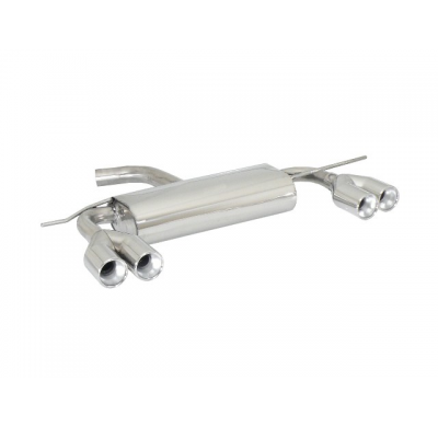 Escape Trasero Doble Acero Inox Salidas Redondas 2x80 Mm Asimetricas - Modificación Del Parachoques Original
  Volkswagen Sc