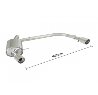 Escape Trasero Doble Acero Inox Salidas Redondas 90 Mm Sport Line - Modificación Del Parachoques Original
  Ford S-Max 2.0td