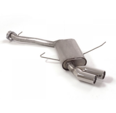 Escape Trasero Acero Inox Salidas Redondas 2x76 Mm Asimetricas
  Bmw Serie3 E90-E91-E92-E93 E92(Coupè) 330i - 330xi (N53 200
