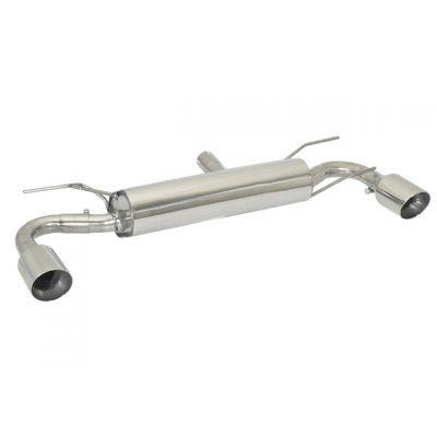 Escape Trasero Doble Acero Inox Salidas Redondas 102 Mm Sport Line - Modificación Del Parachoques Original O Necesita Pieza