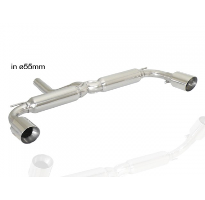 Escape Trasero Doble Acero Inox Salidas Redondas 102 Mm Sport Line
  Mini R60 Countryman 2010>>2016 2.0 Cooper Sd (105kw) 20