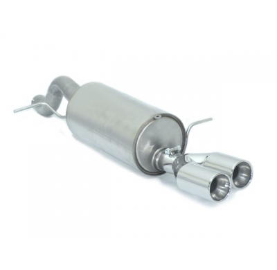 Escape Trasero Acero Inox Salidas Redondas 2x80 Mm Asimetricas
  Ford Fiesta Mk7 2008>>2017 St 1.6i Ecoboost (134kw) 2013>>2