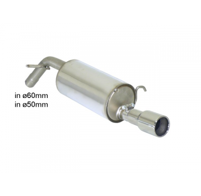 Escape Trasero Acero Inox Con Salida Redonda 90 Mm
  Peugeot 208 1.6gti 30th (153kw) 2014>> Ragazzon