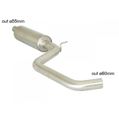 Tramo Intermedio Con Escape Acero Inox - Línea Con Diámetro Mejorado 60 Mm
  Audi A3 (Typ 8v/8va) 2012>>2020 2.0tdi (110 / 1