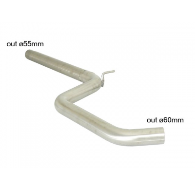 Tramo Intermedio Grupo N Acero Inox - Línea Con Diámetro Mejorado 60 Mm
  Audi A3 (Typ 8v/8va) 2012>>2020 1.4tfsi (103kw) 2013>>