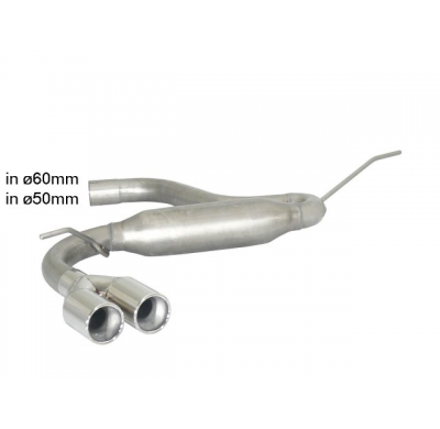 Escape Trasero Acero Inox Salidas Redondas 2x80 Mm Asimetricas
  Volkswagen Golf Mk7 1.4tsi (90kw) 2012>>2014 Ragazzon