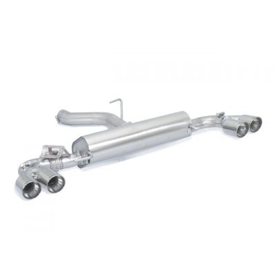 Escape Trasero Doble Acero Inox Salidas Redondas 2x80 Mm Sport Line Asimetricas
 Con Valvula Integradas.Las Válvula Es Accio