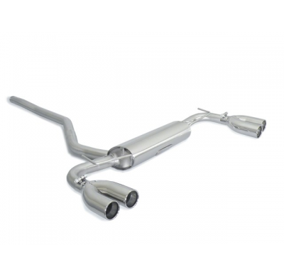 Escape Trasero Doble Acero Inox Salidas Redondas 2x70 Mm Asimetricas 
 Paragolpes Paquete "Cross , Cross Plus".  
 Fiat 500x