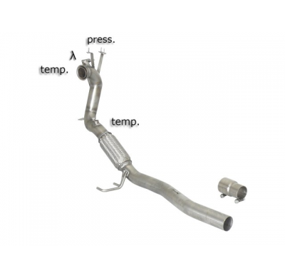 Tramo Sustitución Catalizador + Tramo Sustitución Filtro Antipartículas Acero Inox Grupo N   
 Es Necesario Reprogramar La Centr