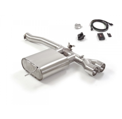 Escape Trasero Acero Inox Salidas Redondas 2x102 Mm
 Con Válvula Eléctrica Integradas Y Mando Wifi.
 Línea Con Diámetro Mejo