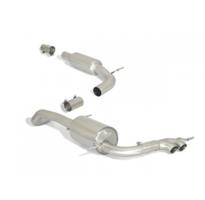 Escape Intermedio Acero Inox + Escape Trasero Acero Inox Con Salida Redonda Central 2 / 60 Mm
 Línea Con Diámetro Mejora