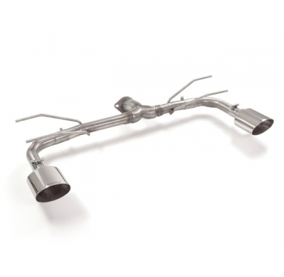 Tramo Trasero Grupo N Doble Acero Inox Salidas Ovaladas 135x90 Mm
 Línea Con Diámetro Mejorado 60 Mm 
 Fiat 124 Spider 2016>> 1.