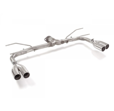 Tramos Traseros Grupo N Doble Acero Inox Salidas Redondas 2x70 Mm Asimetricas
 Línea Con Diámetro Mejorado 60 Mm 
 Fiat 124 Spid