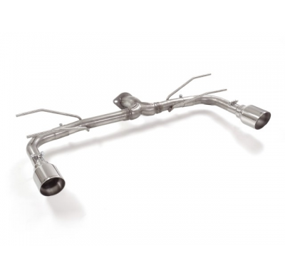 Tramo Trasero Grupo N Doble Acero Inox Salidas Redondas 102 Mm Sport Line
 Línea Con Diámetro Mejorado 60 Mm 
 Fiat 124 Spider 2