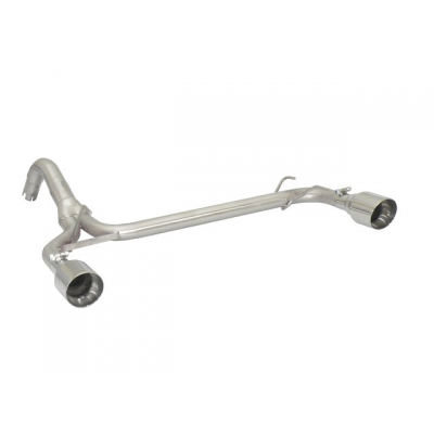 Tramo Trasero Grupo N Doble Acero Inox Salidas Redondas 102 Mm Sport Line
  Línea Con Diámetro Mejorado 63,5 Mm
 Abarth 500 / 59