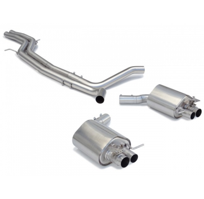 Tramo Intermedio Grupo N Acero Inox + Escape Trasero Doble Acero Inox
 Con Valvulas Integradas.Las Válvulas Son Accionadas M