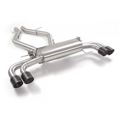 Escape Trasero Doble Acero Inox Salidas Redondas 2 / 100 Mm Carbon Shot 
 Con Valvulas De Depresión.
 Línea Con Diámetro Mej