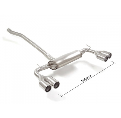 Escape Trasero Doble Acero Inox Salidas Redondas 2x80 Mm Asimetricas 
  Jeep Renegade 1.0gse (88kw) 2018>> Ragazzon