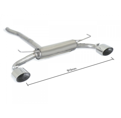 Escape Trasero Doble Acero Inox Salidas Ovaladas 135x90 Mm 
 Paragolpes Paquete "Pop , Pop Star , Lounge".  
 Fiat 500x (Typ