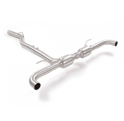 Escape Trasero Dobles Acero Inox Para Codas Estéticas Originales
 Línea Con Diámetro Mejorado 70 Mm
 No Es Compatible Con Co