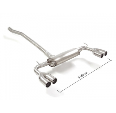 Escape Trasero Doble Acero Inox Salidas Redondas 2x70 Mm Asimetricas 
 Paragolpes Paquete "Cross , Cross Plus".  
 Fiat 500x