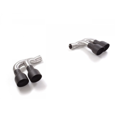 Cola Redonda 2 / 2x108 Mm Sport Line Asimetricas Black Acero Inox
  Porsche Cayenne(536) 2017>> 3.0 V6 (250kw) 2017>>08/2018 (No