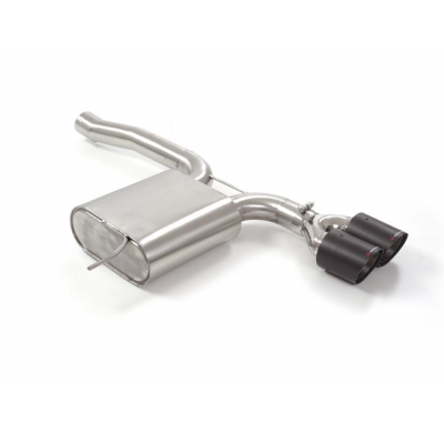 Escape Trasero Acero Inox Salidas Redondas Centrales 2 / 100 Mm Carbon Shot
 Línea Con Diámetro Mejorado 60 Mm 
 Mini F55 20