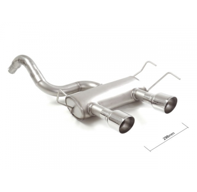 Escape Trasero Acero Inox Salidas Redondas Centrales 2x102 Mm Sport Line
 Línea Con Diámetro Mejorado 63,5 Mm
 Abarth 500 /