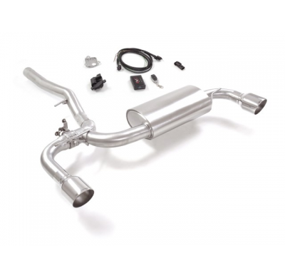 Escape Trasero Doble Acero Inox Salidas Redondas 102 Mm Sport Line  
 Con Válvula Eléctrica Integradas Y Mando Wifi.
 Mini F