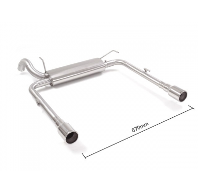 Escape Trasero Doble Acero Inox Salidas Redondas 90 Mm 
 Línea Con Diámetro Mejorado 60 Mm 
 Fiat Tipo (Typ356) 2016>> (Stat