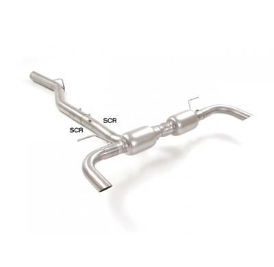 Escape Trasero Dobles Acero Inox Para Codas Estéticas Originales
 Línea Con Diámetro Mejorado 70 Mm
 Alfa Romeo Giulia(952)