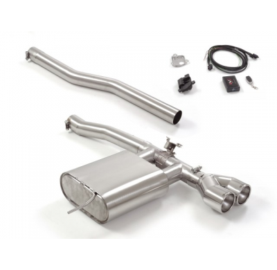 Escape Trasero Acero Inox Salidas Redondas 2x102 Mm
 Con Válvula Eléctrica Integradas Y Mando Wifi.
 Mini F56 2014>> Jcw 2.0