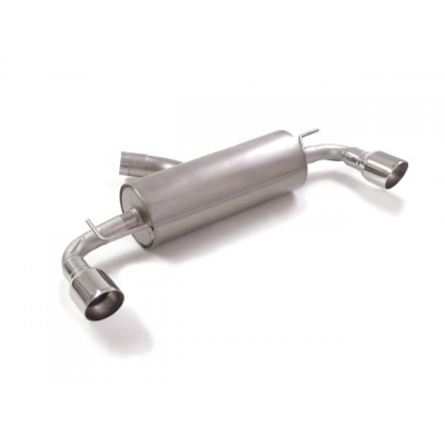Silencioso trasero doble en acero inox con salidas redondas 102 mm Sport Line  </p>
 Línea con diámetro mejorado 70 mm
 
 CON HO