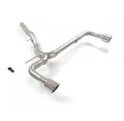 Tramo trasero grupo N doble en acero inox con salidas redondas 102 mm Sport Line</p>
 Supresión de la válvula integrada. El actu
